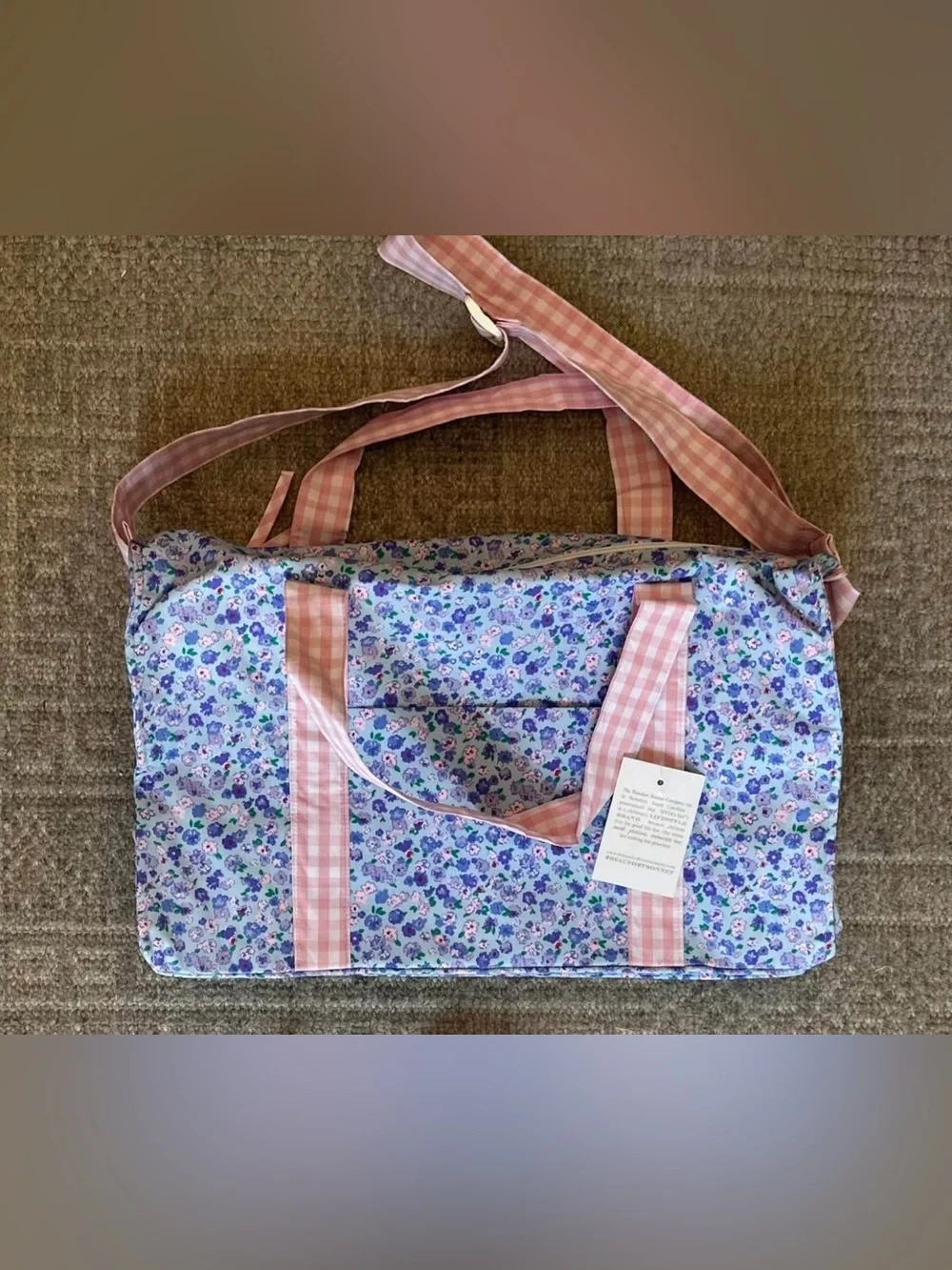 NWT TBBC Beaufort Bonnet Mabelton Minnie Floral Sleepover Tote